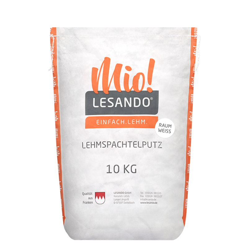 MIO! Lehmspachtelputz Raumweiß