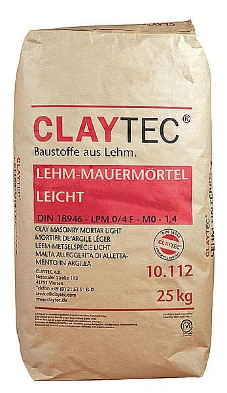 Lehm-Mauermörtel leicht